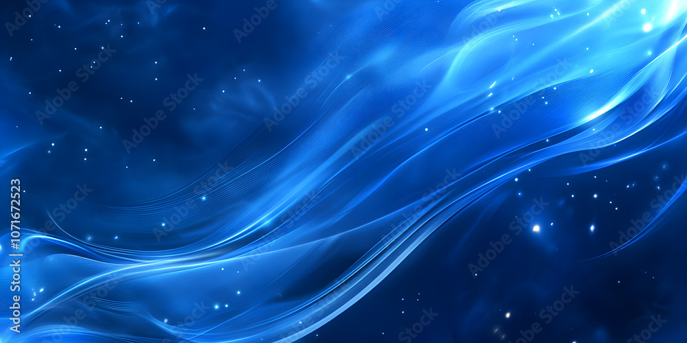 Obraz premium Blue galaxy abstract background. Conference, technology, business, abstract, vector, background, wallpaper, horizontal screen, vertical screen, cover, poster, Internet, AI