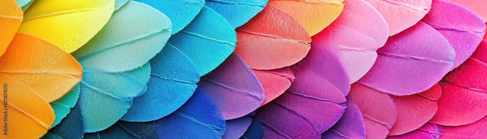 Obraz premium Closeup of butterfly wing, vibrant colors blending with delicate scales, unique texture in each tiny segment