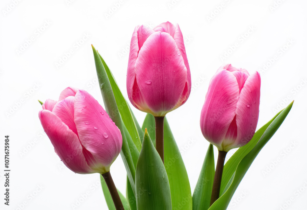 Naklejka premium Pink Tulips
