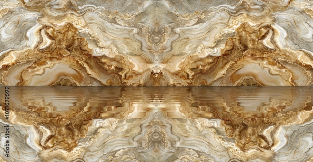 A serene landscape showcasing a reflective surface under a subtle blend of warm golden and beige tones, creating a harmonious visual experience during a tranquil moment A serene landscape showcasing a reflective surface under a subtle blend of warm golden and beige tones, creating a harmonious visual experience during a tranquil moment