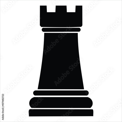 tower chess figure vector object