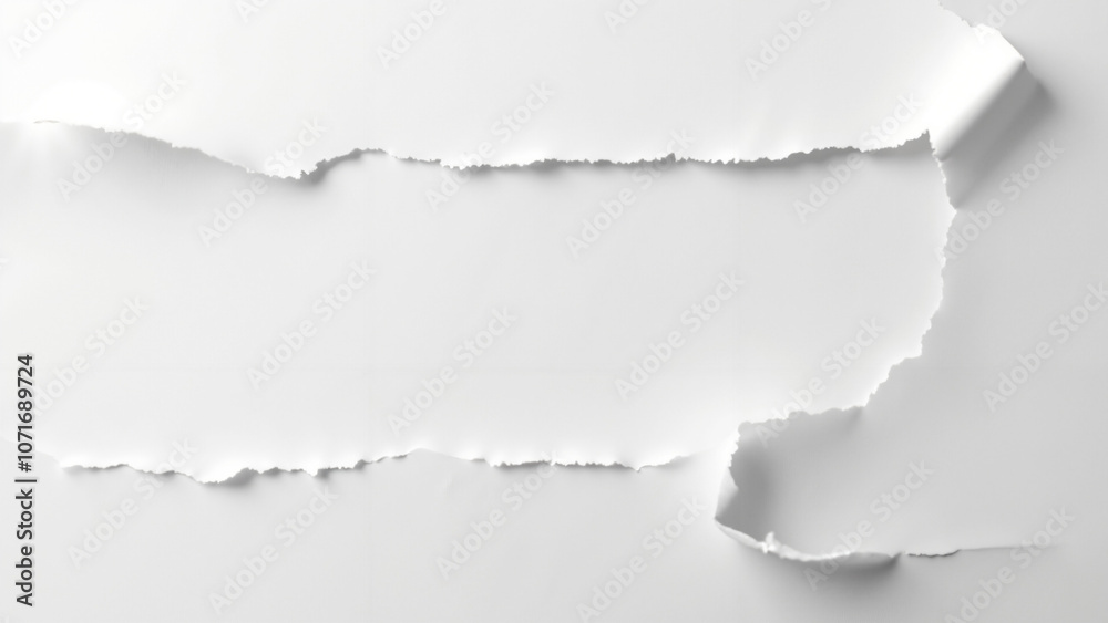 Torn White Paper on Transparent Background: Versatile Design Element for Marketing and Branding Torn White Paper on Transparent Background: Versatile Design Element for Marketing and Branding