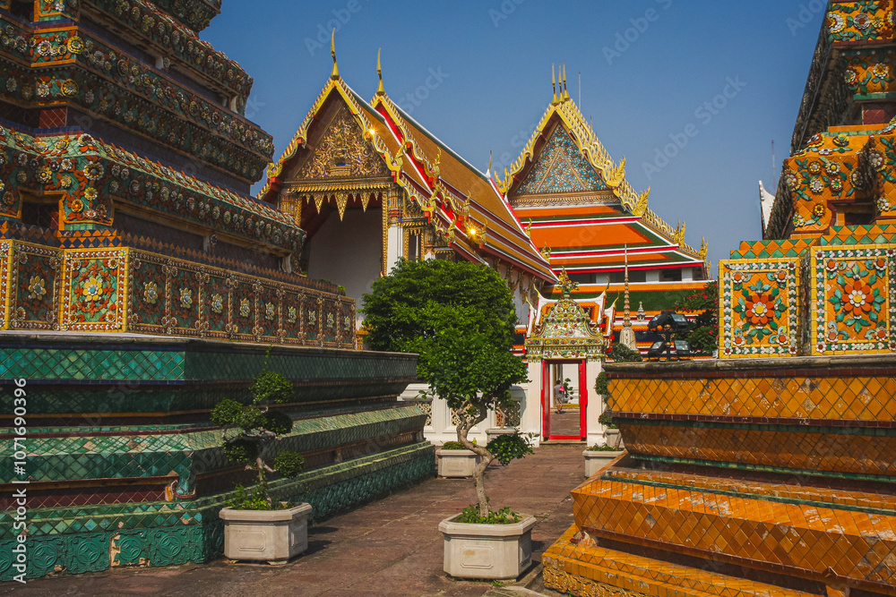 Naklejka premium One of the temples in Bangkok