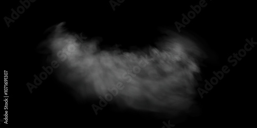 Fog or smoke, white smog clouds on floor, isolated transparent special effect. Vector illustration, morning fog over land or water surface, magic haze.	