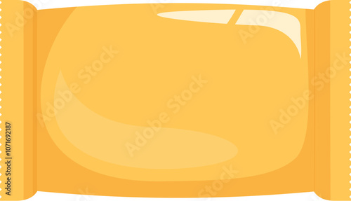 Sealed golden sachet packaging preserving product quality, ideal for food, cosmetics, or pharmaceuticals
