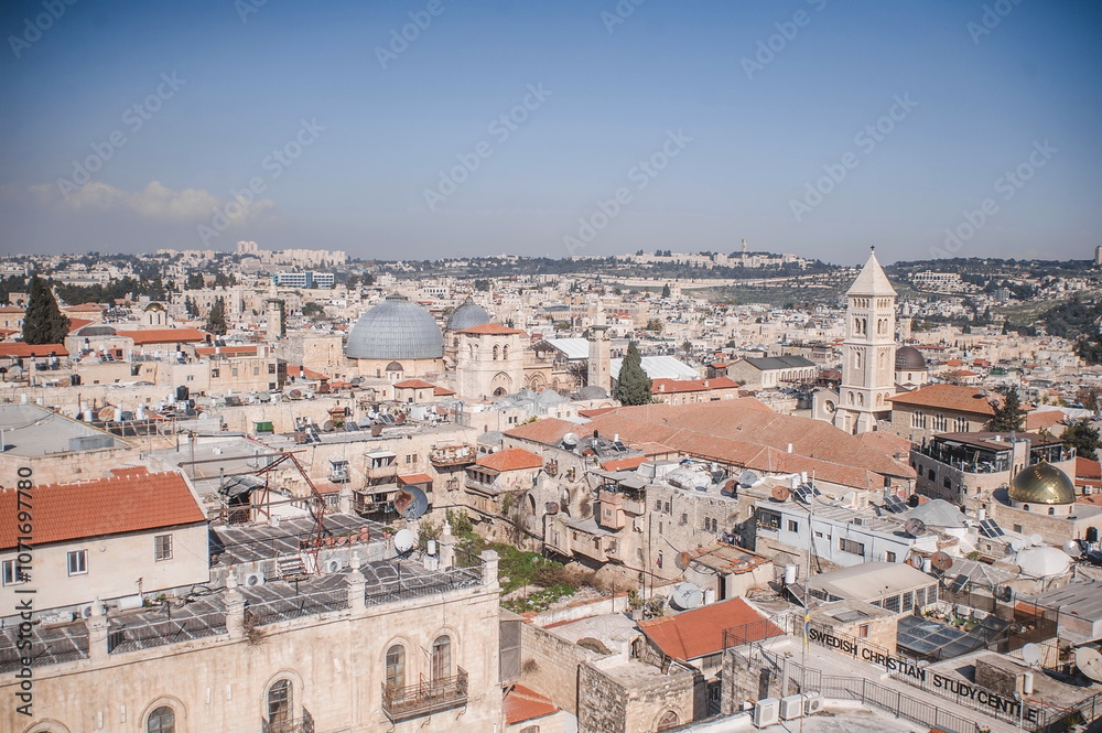 view over the city of Jerusalem view over the city of Jerusalem