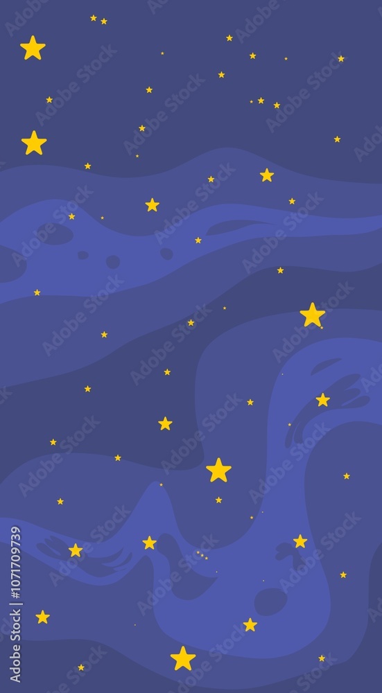 night sky with stars