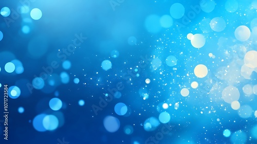 Abstract blue background with smooth gradient lighting and dynamic light effects, ideal for science, business, and technology visuals