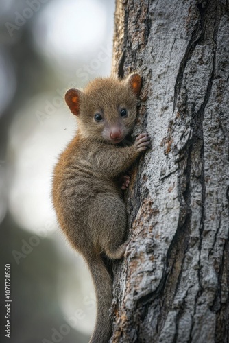 Motherly Love in the Early Morning Forest photo