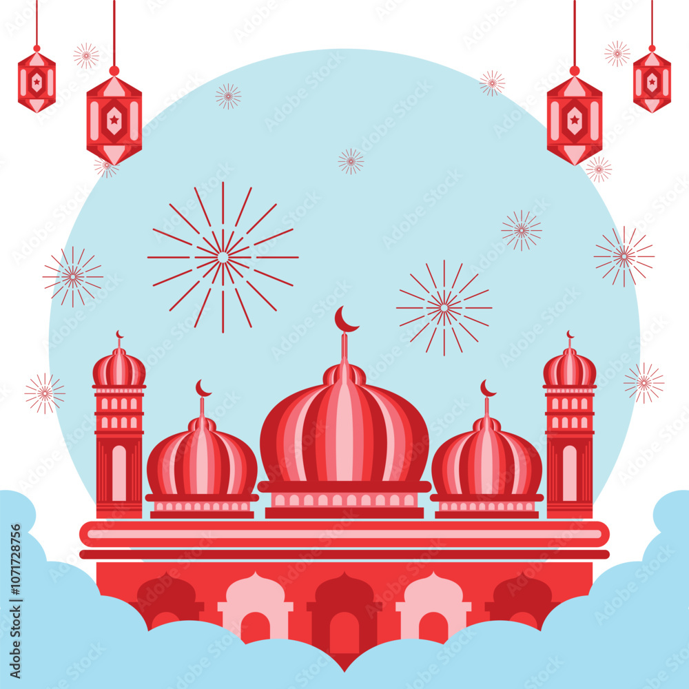 Fototapeta premium Islamic background illustration