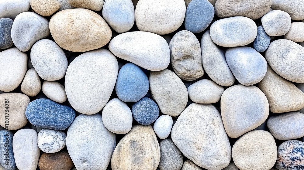 Smooth River Rocks Background Texture Grey White Blue Stones Smooth River Rocks Background Texture Grey White Blue Stones