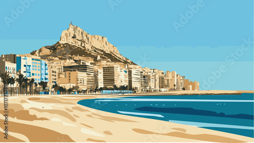 Golden Sands and Historic Heights- Alicante's Beauty .eps