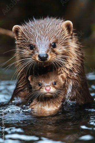 Mother's Loving Guidance in the Gentle River Current