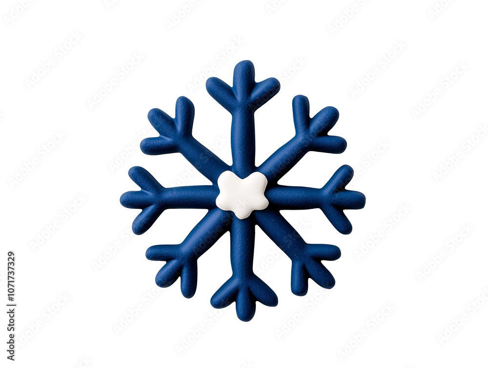 a blue and white snowflake a blue and white snowflake