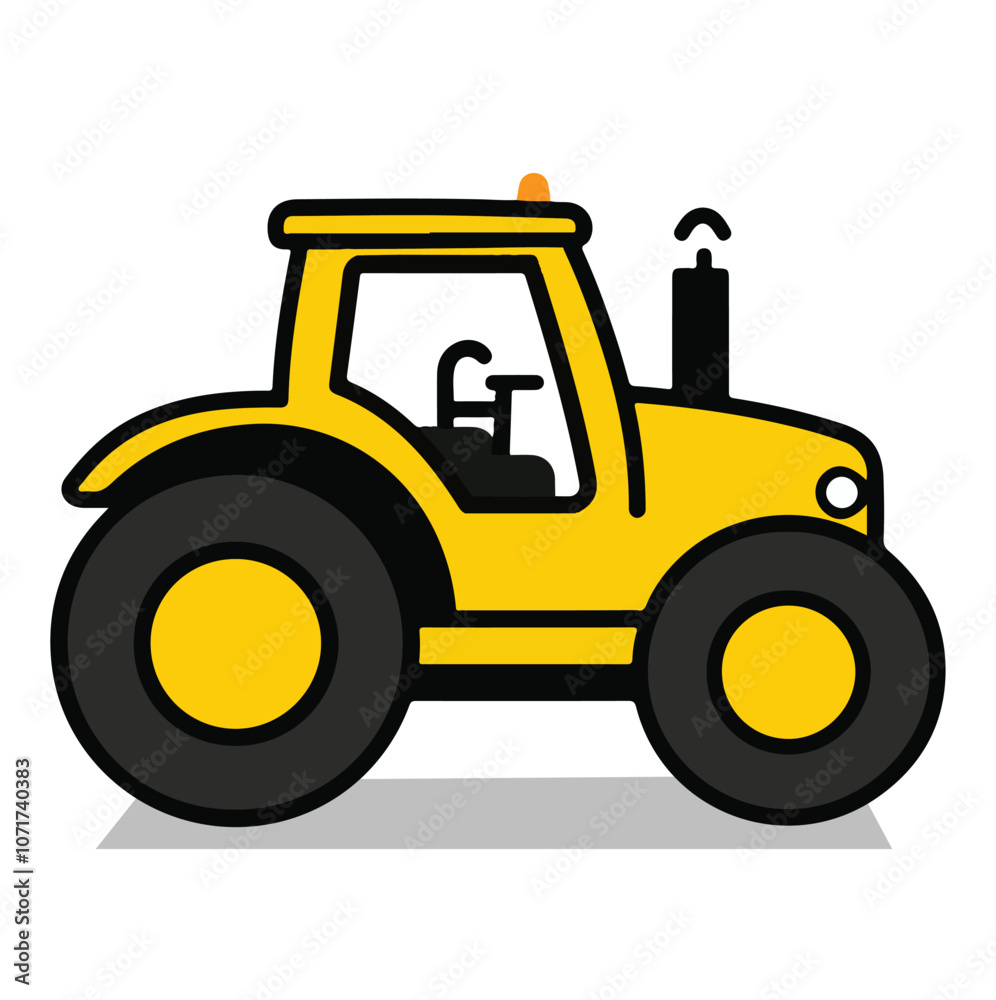 Fototapeta premium A Tractor Vector Illustration