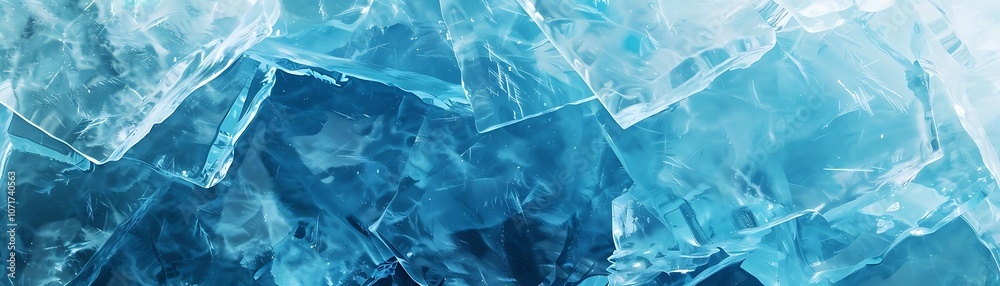 Fototapeta premium glacial echoes of ice on the surface of a glacier