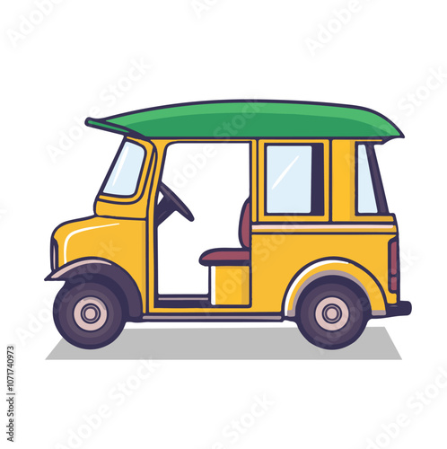 A Tuk Tuk Vector Illustration