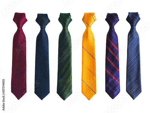 a row of ties in different colors photo