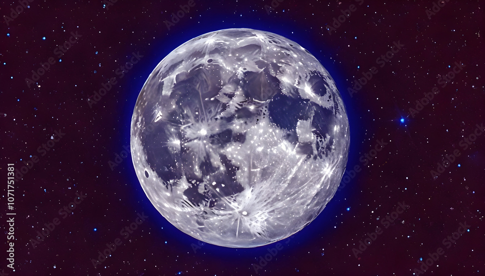 Obraz premium Moon Night Sky