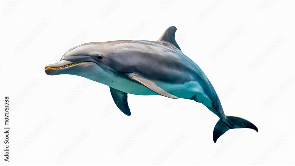 Obraz premium dolphin isolated on white background