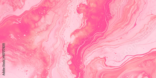 watercolor Light pink fluid art background, pink background with watercolor and pink flowing watercolor splashes, Abstract luxury shiny marbling oil acrylic paint texture.