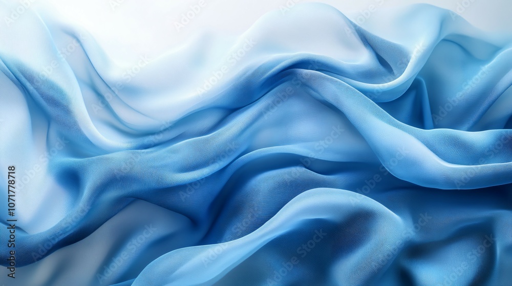 Fototapeta premium Abstract blue gradient background with soft transitions and dreamy feel, blue, abstract, gradient, background, texture, design