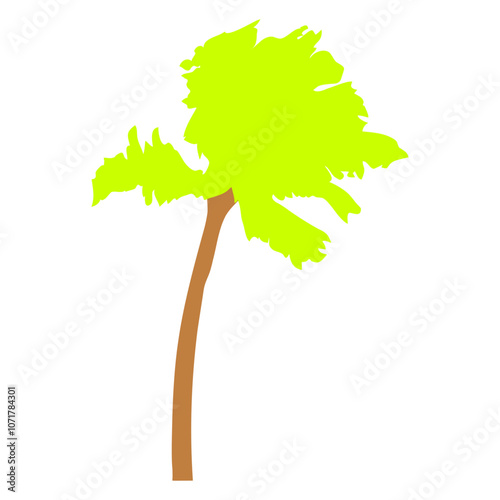 Palm Island Tree Beach Vacation Coconut Sea Cool South Seas Tropical Warm Weather Caribbean Plant Nature Lover Floral Summer Holiday Life Isolated T-Shirt Poster Sticker Print Illustration Silhouette