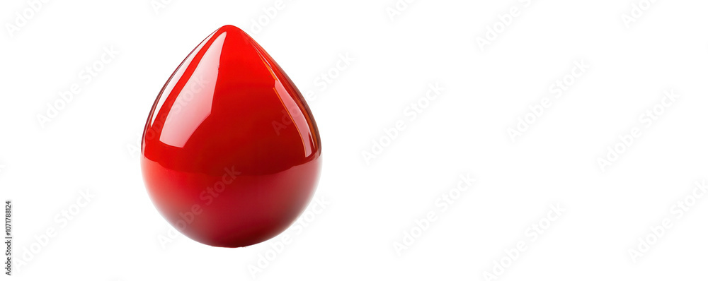 Fototapeta premium Discover the unique benefits of a small stress ball in the shape of a raindrop for stress relief and relaxation, transparent background