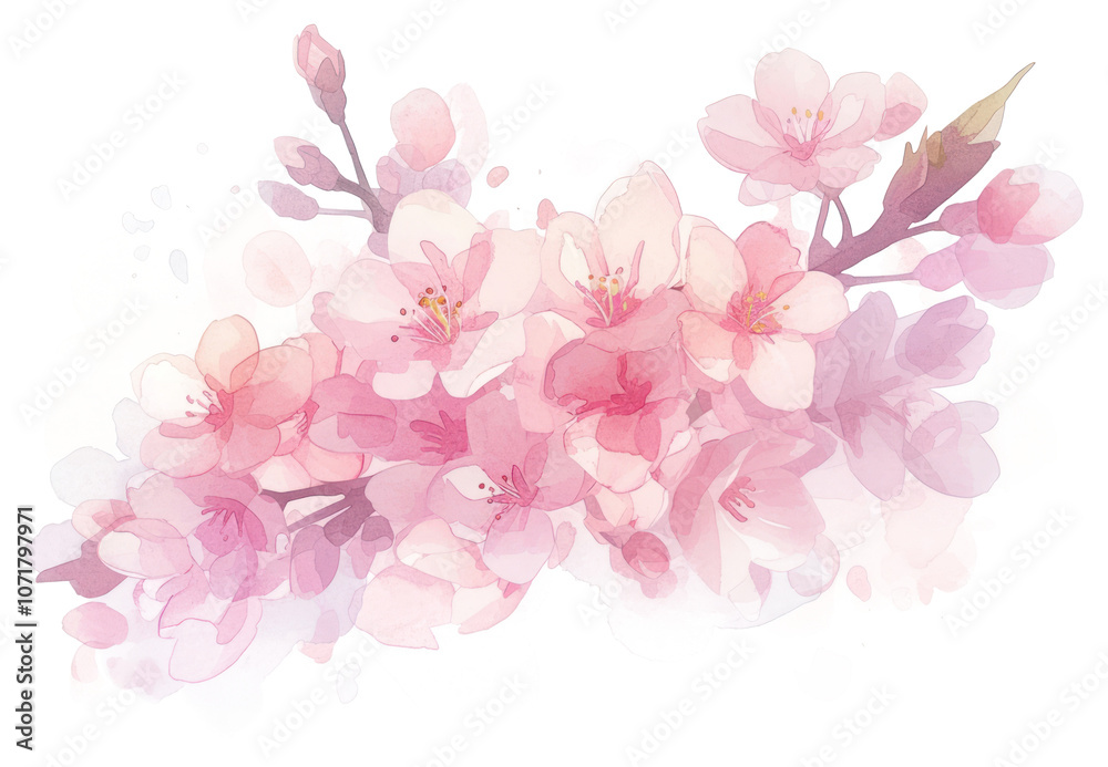 PNG Happy new year illustration watercolor blossom. PNG Happy new year illustration watercolor blossom.
