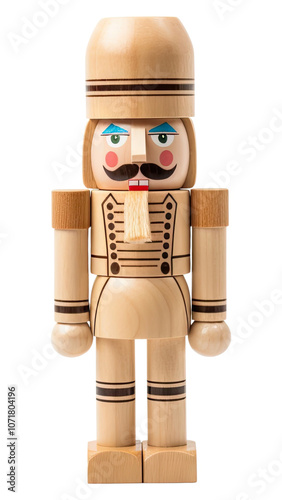 PNG Russian uniform nutcracker silder toy white background anthropomorphic. photo