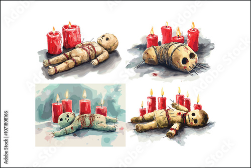 Watercolor Voodoo Doll – Witchy Dark Magic Art Print for Gothic Decor

Mystical Voodoo Doll Illustration – Spooky Watercolor Art for Witchcraft Lovers

Hand-Painted Voodoo Doll Watercolor – Haunted Do