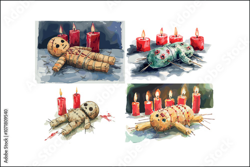 Watercolor Voodoo Doll – Witchy Dark Magic Art Print for Gothic Decor

Mystical Voodoo Doll Illustration – Spooky Watercolor Art for Witchcraft Lovers

Hand-Painted Voodoo Doll Watercolor – Haunted Do