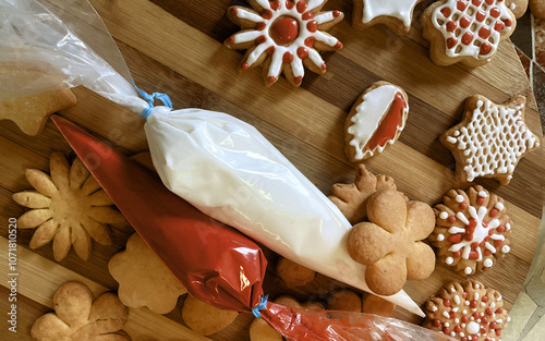 christmas still life with cookies