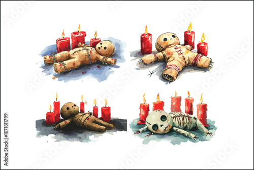 Watercolor Voodoo Doll – Witchy Dark Magic Art Print for Gothic Decor

Mystical Voodoo Doll Illustration – Spooky Watercolor Art for Witchcraft Lovers

Hand-Painted Voodoo Doll Watercolor – Haunted Do