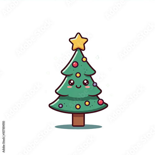 Wallpaper Mural Variety of Adorable Little Christmas Tree Cartoon Characters on Transparent Background Torontodigital.ca