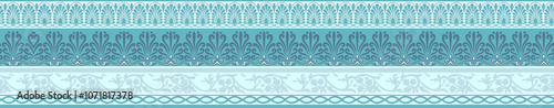 Obraz na płótnie seamless beautiful wallpaper cards border design floral leaf vintage ornament Victorian geometric ethnic print paisley w salonie