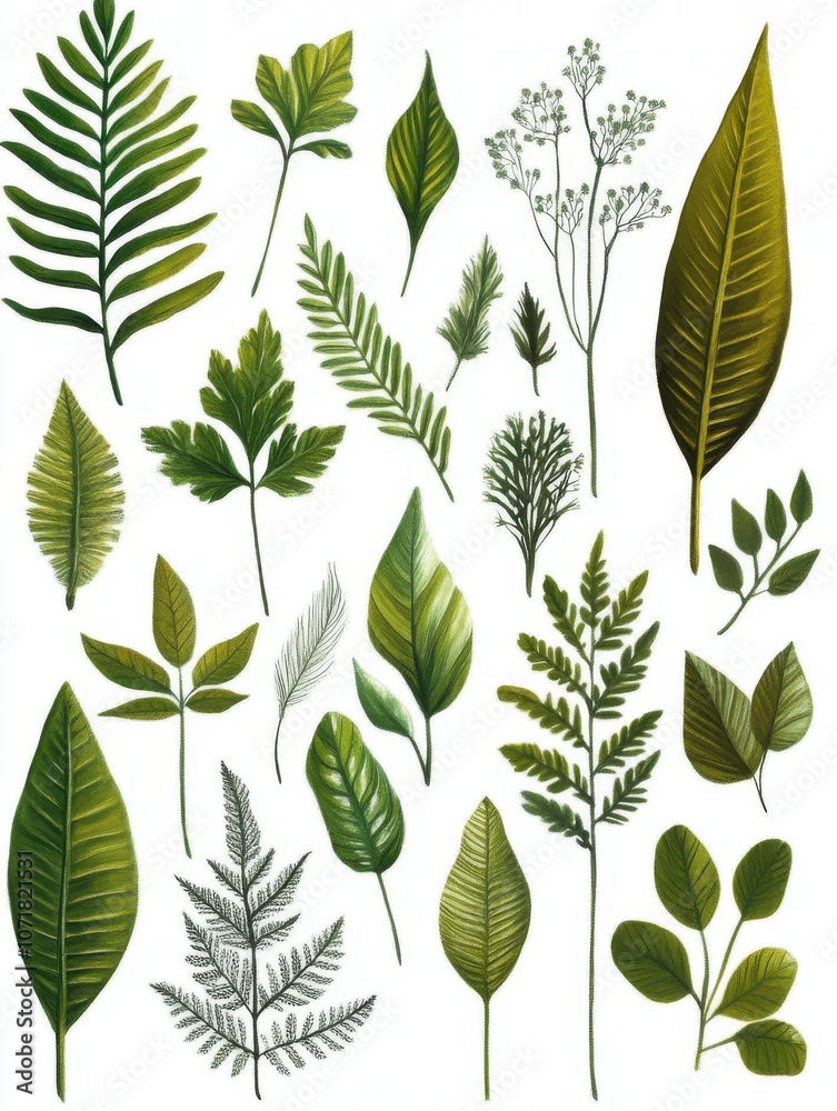Collection of Green Leaves Collection of Green Leaves