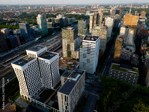 Financial center in the south of Amsterdam, The Netherlands