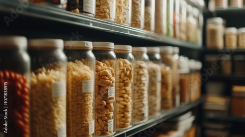Wallpaper Mural Pantry Jars Organized. Torontodigital.ca