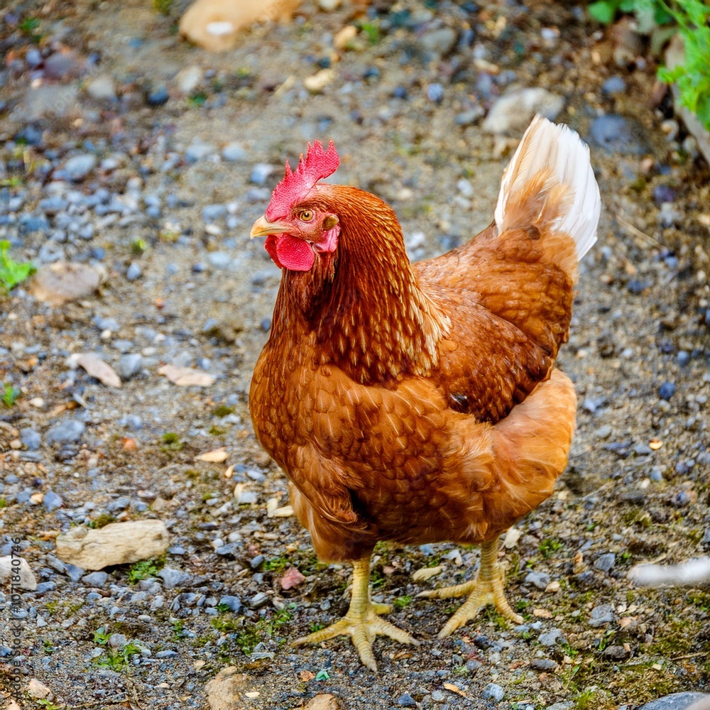 Fototapeta premium hen bird animal, AI generated