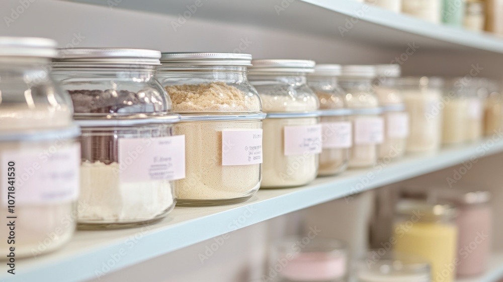 Pantry Shelf Jars. Pantry Shelf Jars.