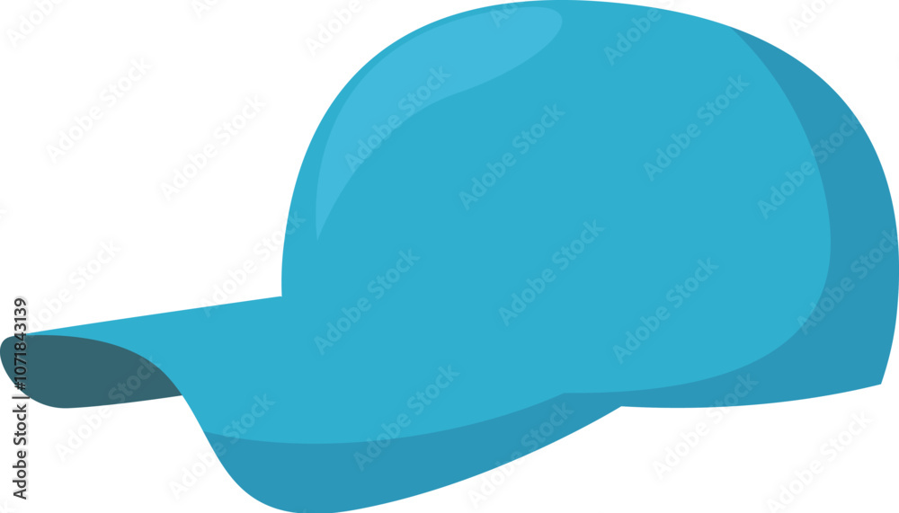Classic light blue baseball cap offering shade and a sporty look Classic light blue baseball cap offering shade and a sporty look