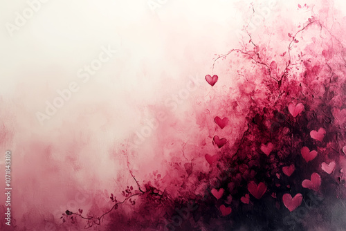  Colorful Heart Splatter Abstract Painting photo