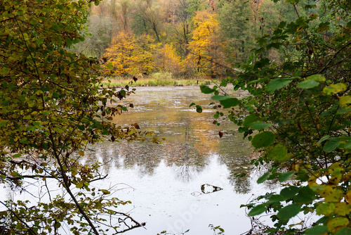 Obraz na płótnie Colorful autumn Landscape in Bohemian Paradise, Czech Republic w salonie