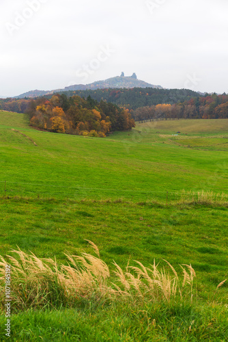 Obraz na płótnie Colorful autumn Landscape in Bohemian Paradise, Czech Republic w salonie