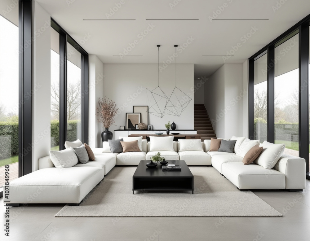 Fototapeta premium modern interior home interior living room interior bedroom interior