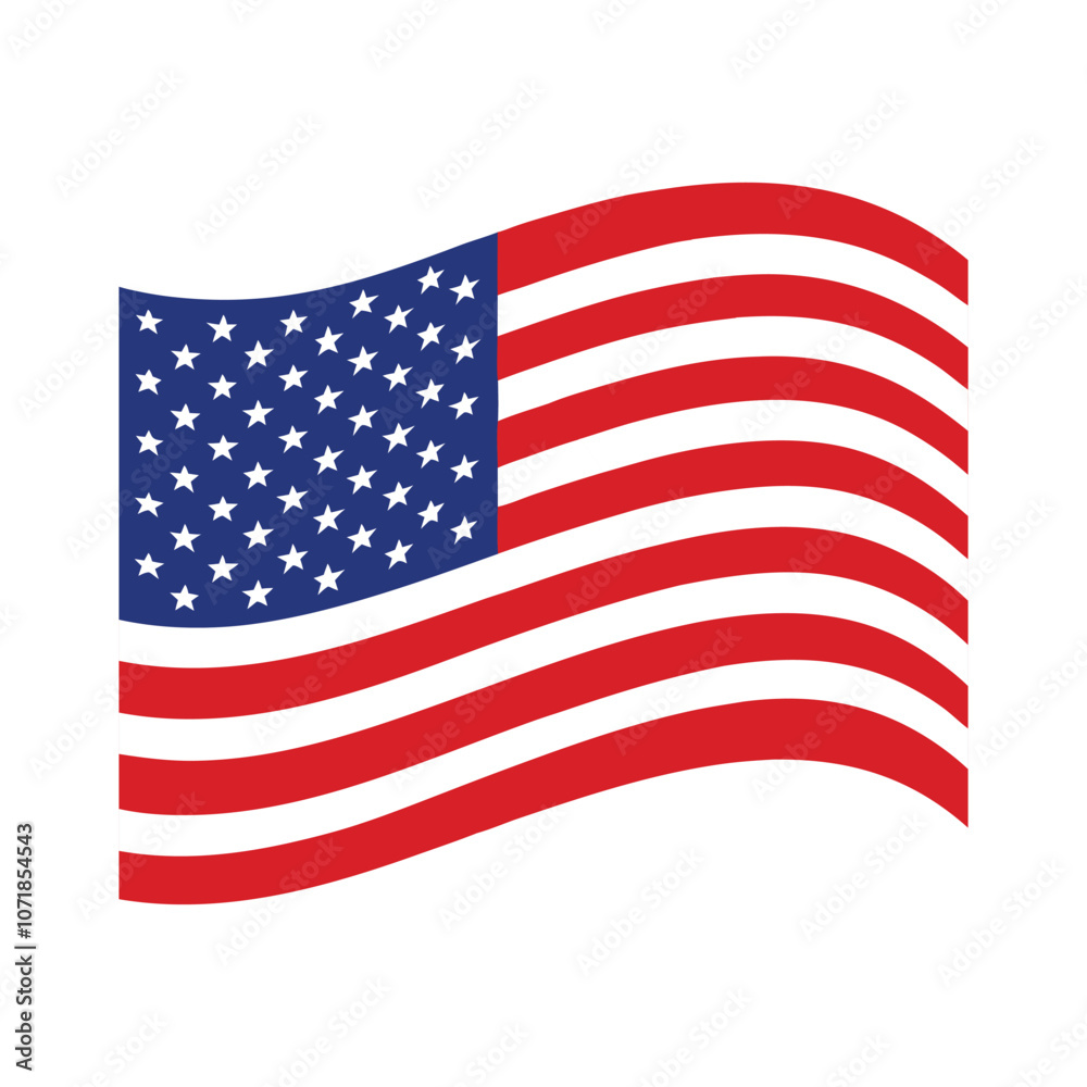 United States of America flag. USA flag vector. American waving flag clipping art. USA flag icon United States of America flag. USA flag vector. American waving flag clipping art. USA flag icon
