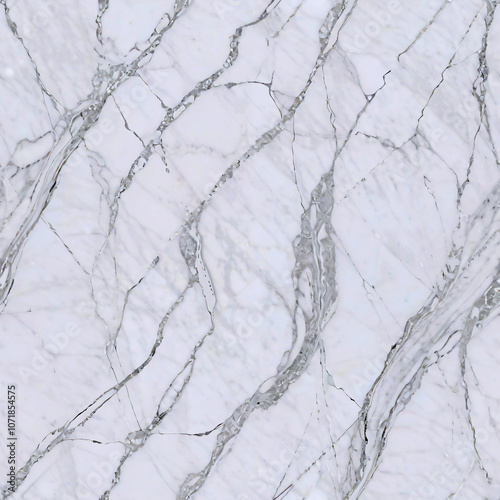 Seamless white marble texture. gameready, realistic, archviz, material diffuse photo