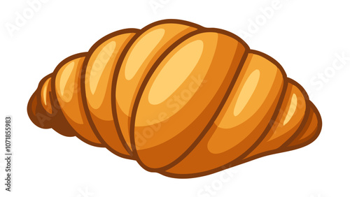 croissants isolated on white background, croissants vector art, illustration croissants.