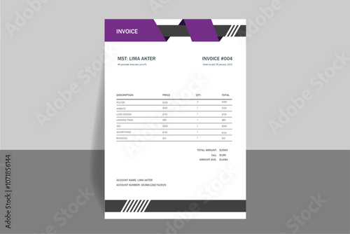 invoice design 